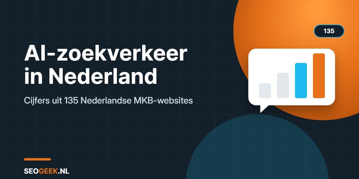 AI-zoekverkeer in Nederland: cijfers uit 135 MKB-websites AI-zoekverkeer in Nederland, cijfers uit 135 MKB-websites