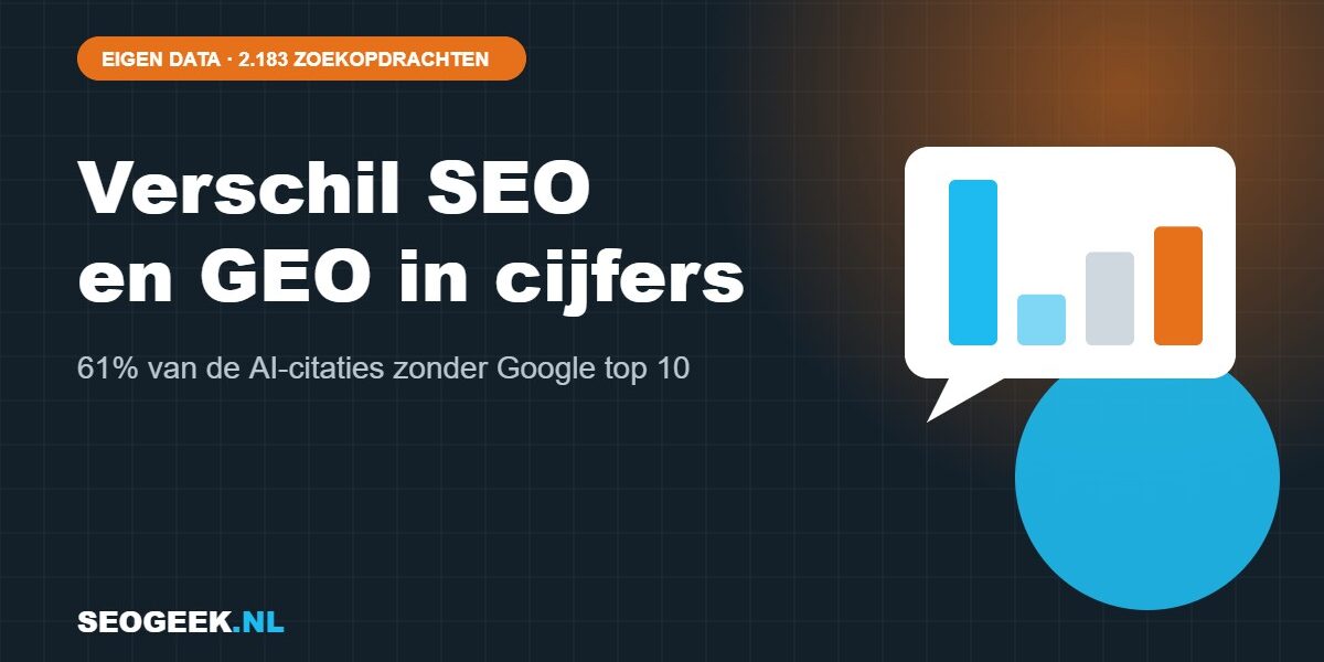 Verschil SEO en GEO in cijfers